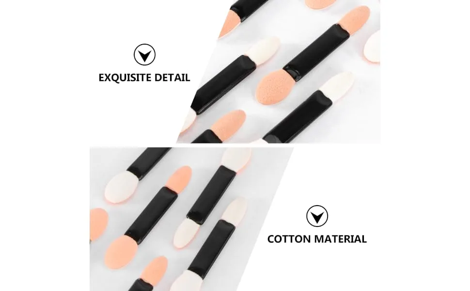 Outanaya Eye Shadow Sponge Applicator 20pcs Brush Eyeshadow Professional Double- End es Miss Set Emulsion - product information 3