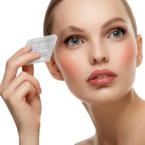 SKISUNO Makeup Pallets Lip 3pcs Boxes Eye Shadow Box White Pp Foundation Travel Toning Empty Eyeshadow - product information 5