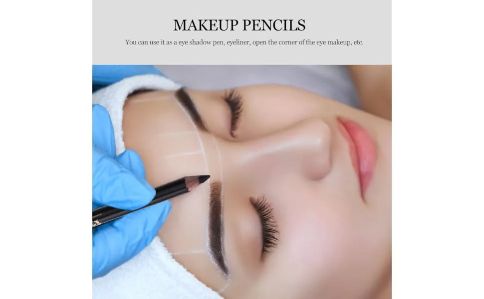 8pcs pencil sharpener eyebrow pencil haozhuang eyebrow pencil Eyebrow Pencils Makeup Accessories 1 count (Pack of 1) Black - product information 3