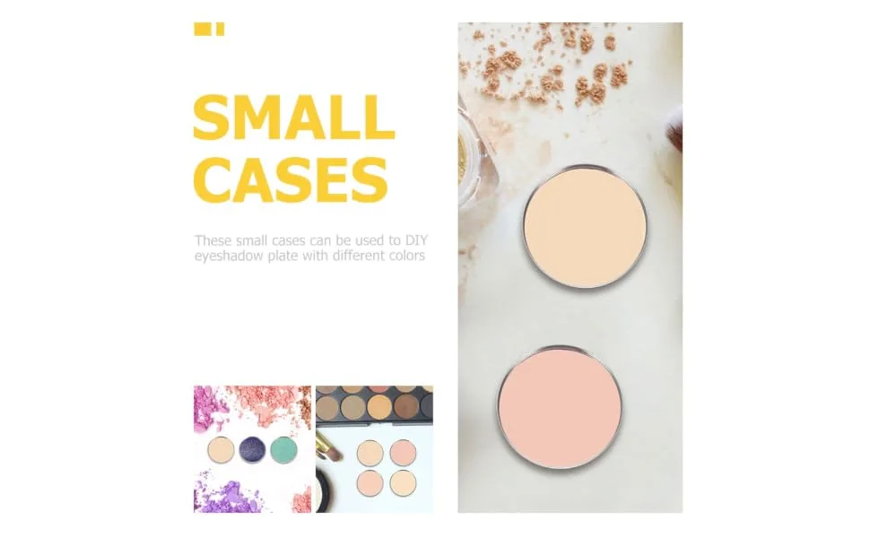 50pcs Eye Shadow Disk Eyeshadow Containers Empty Oil Paint Empty Eyeshadow Pan Eyeshadow Empty Tray - product information 6