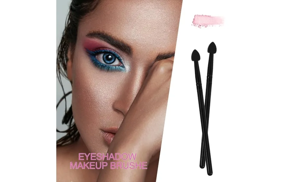 FOYTOKI 5pcs Portable Eyeshadow Black Creative Lip Applying for Glitter Liquid Multifunctional 13x1cm Black - product information 1