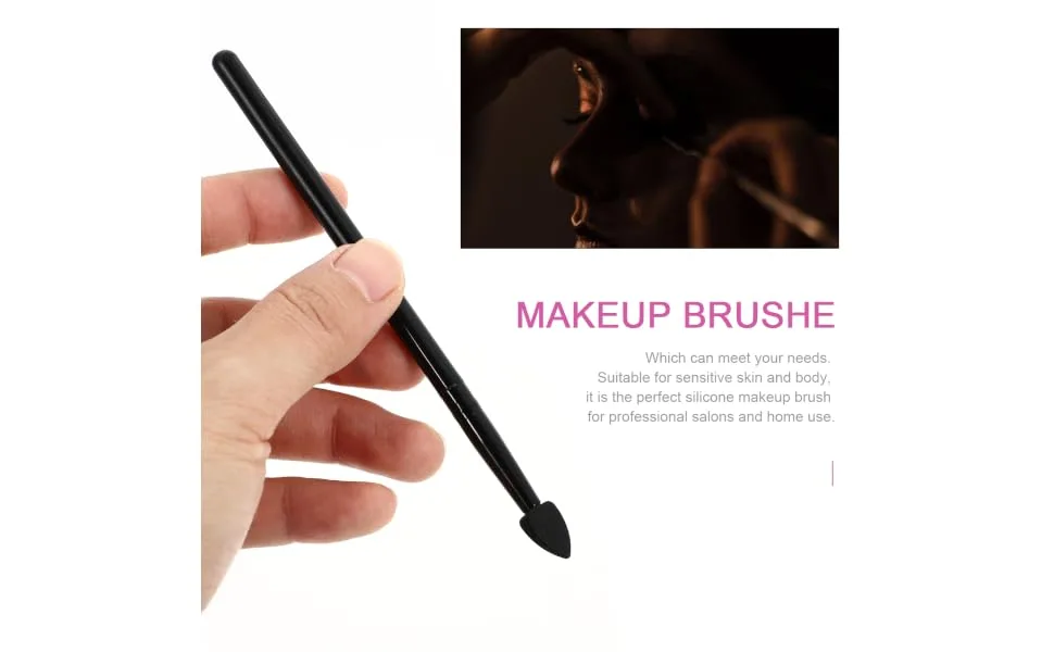 FOYTOKI 5pcs Portable Eyeshadow Black Creative Lip Applying for Glitter Liquid Multifunctional 13x1cm Black - product information 4