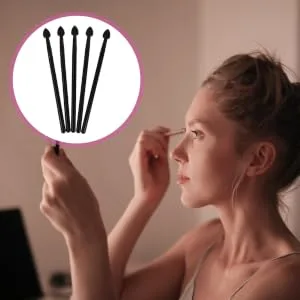 FOYTOKI 5pcs Portable Eyeshadow Black Creative Lip Applying for Glitter Liquid Multifunctional 13x1cm Black - product information 6