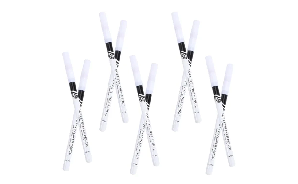 CIMAXIC 24pcs eyeliner pencil white accessories highlight makeup Eye Makeup Tool Wooden pole gel woman - product information 2