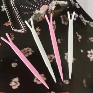 Gogogmee 100pcs Double Eyelid Y-shaped Fork Eyelid Tape Sticks Eye Makeup Tools Ktape Cosmetics Abs Make up - product information 1