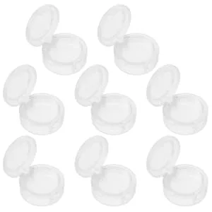 Gogogmee 8pcs Box Empty Eye Shadow Box Creme Eyeshadows Gram Jar To Go Makeup Tools Abs White Travel Cosmetic 4x3.8cm White - product information 2