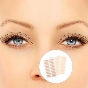 Gogogmee Clear Wallet 80pcs Lace Double Eyelid Sticker Double Side Eyelid Traceless Eye Lift Strips Man Beauty Stickers - product information 4