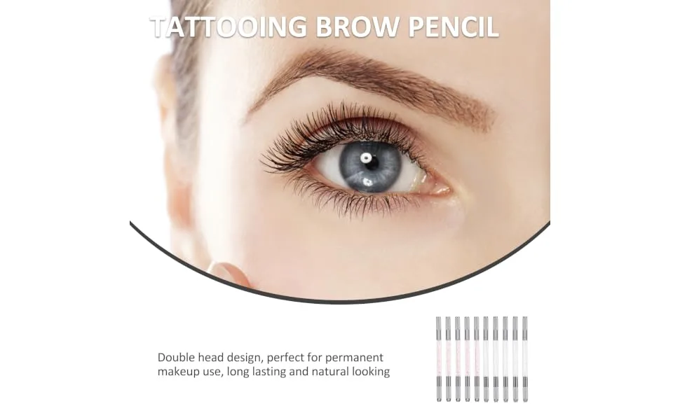 FOYTOKI Makeup Gadgets 10pcs Crystal Eyebrow Pencil Eyebrow Pen Multipurpose Tool Microblading Pencil Hand Pen - product information 4