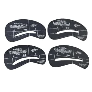 24pcs 6 Sets eyebrows shape eyebrow templates stencils Eyebrow stencils mold cosmetic card - product information 3