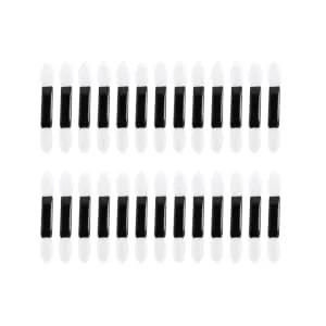 Gogogmee 100pcs Make up Applicators for Face Dual Sided Eyeshadow Brush Makeup Eyeshadow Brush Smudge Brush M White - product information 2