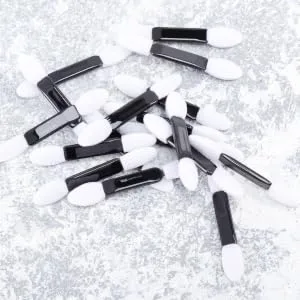 IWOWHERO Beauty Sponge 100pcs makeup oval makeup eye shadow applicator set sponge stick Miss pointy - product information 2