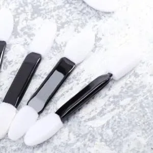 IWOWHERO Beauty Sponge 100pcs makeup oval makeup eye shadow applicator set sponge stick Miss pointy - product information 3