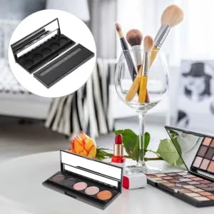 PLAFOPE 2pcs 5 Eyeshadow Case Eye Shadow Cosmetics Palette Eyeshadow Empty Case Travel Pack Child Bracket - product information 3