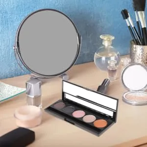PLAFOPE 2pcs 5 Eyeshadow Case Eye Shadow Cosmetics Palette Eyeshadow Empty Case Travel Pack Child Bracket - product information 4