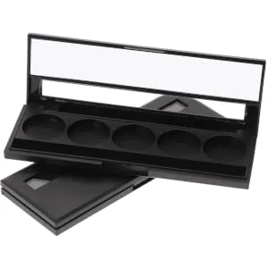 PLAFOPE 2pcs 5 Eyeshadow Case Eye Shadow Cosmetics Palette Eyeshadow Empty Case Travel Pack Child Bracket - product information 5
