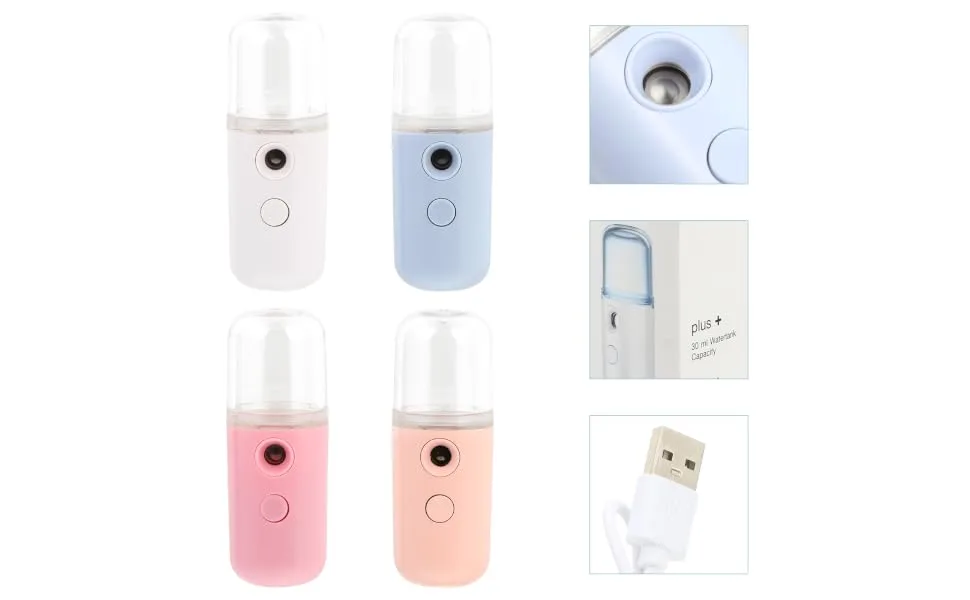 Outanaya 4pcs Small Pill Hydrating Instrument Beauty Sprayer Mini Face Mist Handy Sprayer Hydrated - product information 1
