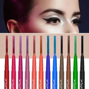 12 Pcs 1 Set color eye shadow set eyeliner creative eyeliners to rotate liquid eyeliner - product information 2