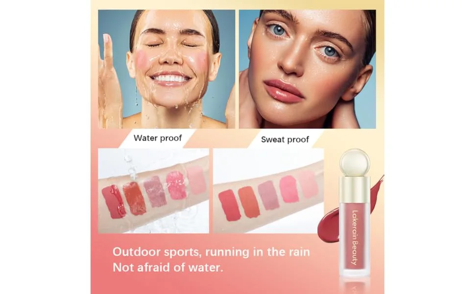Outanaya 5pcs Blush Sheer Flush Face Makeup Creamy Eyeshadow Eye Shadow Pigment Pigment Cosmetic Rouge - product information 5