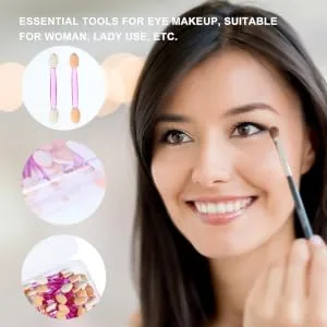 SKISUNO Disposable Brushes 100pcs Double Ended Eyeshadow Brush Cosmetic Make up Escobillas Desechables - product information 1