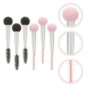 Gogogmee 6pcs Sponge Makeup Brush Eyebrow Sponge Brush Eyelash Mascara Make up Sponges Makeup Puffs Nylon - product information 2