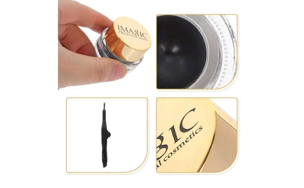 Gogogmee 2pcs Long-lasting Eyeliner Gel Eyeliner Eye Liner Waterproof Eyeliner Pencil for Waterline - product information 6