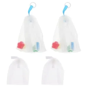 Mikinona 4pcs Foaming Net Soap Exfoliating Soap Saver Net Net Soap Pe - product information 2