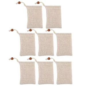 Beatifufu 8pcs Lathering Mesh Soap Bag Bathing Soap Bag Soap Holder Bag Exfoliating Soap Bag Numb - product information 1