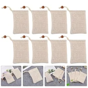 Beatifufu 8pcs Lathering Mesh Soap Bag Bathing Soap Bag Soap Holder Bag Exfoliating Soap Bag Numb - product information 5