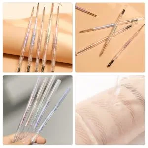 Outanaya 5pcs Eyebrow Makeup Pencils Eyebrow Pens Pencils with Ash Brown Eyebrow Pencil Hair Double Bun Paste - product information 6