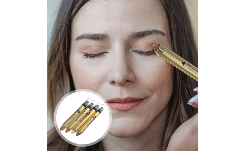 Outanaya 4pcs Glitter Eyeshadow Stick Eyeshadow Crayon Plastic Glitter Eyeshadow - product information 4