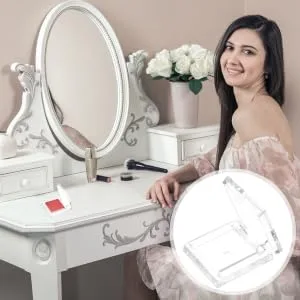 Outanaya 4pcs Transparent Square Mini Eyeshadow Box Empty Pans for Lip Balm Mini Lipstick Mini Plates Plastic - product information 6