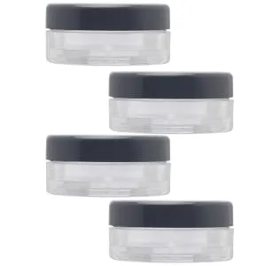 Gogogmee 4pcs Powder Box Powder Puff Face Powder Compact Case Loose Powder Containers Body Powder Travel Pack - product information 1