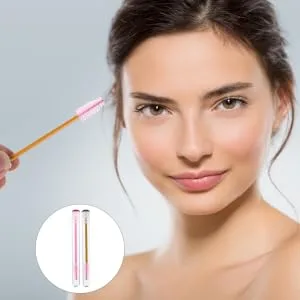 Outanaya 10pcs Transparent Tube Mascara Brush Reusable Eyelash Extensions Makeup Mascara Makeup Tools Lip Abs - product information 3