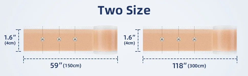 Silicone Scar Tape for Surgical Scars - Extra Long Scar Sheets for C-Section (59 in x 1.5 in) - product information 4
