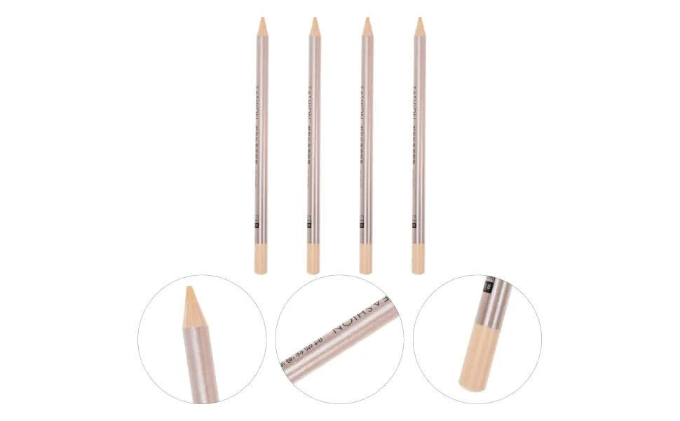 Outanaya 4pcs Concealer Pen Make up Concealer for Face Cover up Makeup Concealer Highlighter Stick Wooden 1 g (Pack of 1) Assorted Color - product information 3