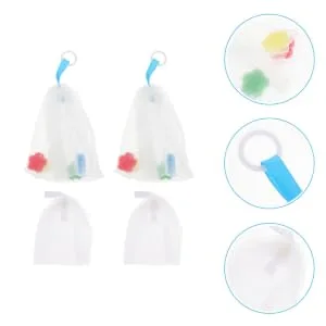PLAFOPE 4pcs Foaming Net Purpose Soap Car Foaming Bags Cleansing Foaming Cup or - product information 2