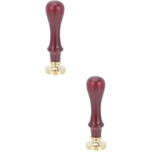 HAPINARY 2 Pcs Dispensing Plate Tool Wax Seal Tools Retro Sealing Stamp Cosmetic Accessory Copper Copper Head - product information 2