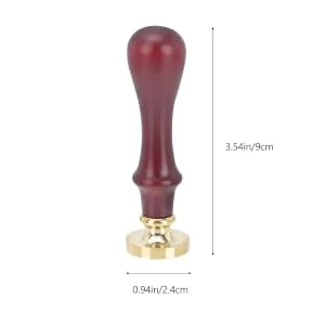 HAPINARY 2 Pcs Dispensing Plate Tool Wax Seal Tools Retro Sealing Stamp Cosmetic Accessory Copper Copper Head - product information 6
