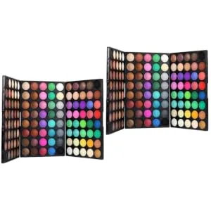 HAPINARY 2pcs 120 Makeup Palette Eyeshadow Powder Eyeshadow Neutral Eyeshadow Palette Glitter Palette - product information 5
