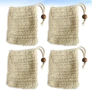 HAPINARY 4pcs Soap Storage Bag Bubble Maker Bag Foaming Net Facial Net Face Washing Bag Soap Holder - product information 3