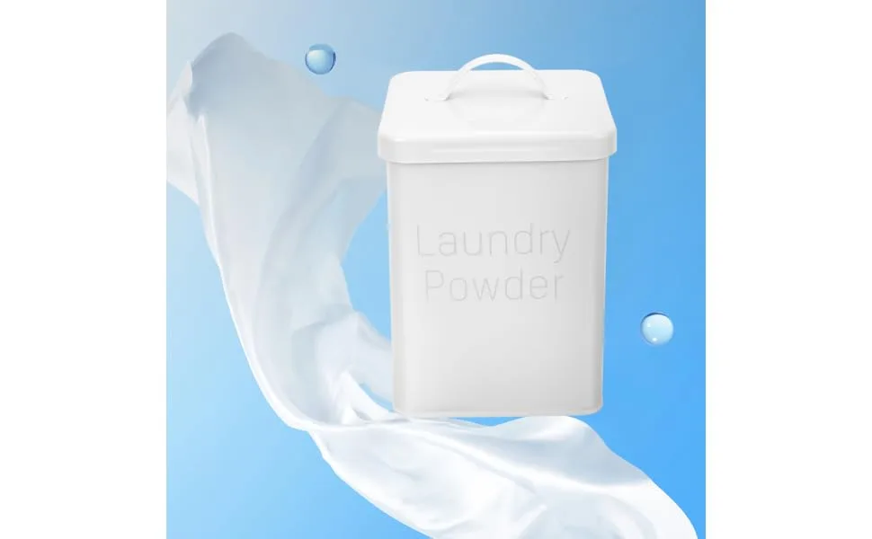 BCOATH 1 Set Washing Storage Bucket Soap Dispensers Condensate Beads Bucket Bin White Wrought Iron 1 count (Pack of 1) White - product information 3