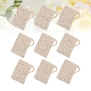 WOONEKY 20 Pcs Exfoliating Soap Pouch Homemade Soap Bath Sponges Soap Scrubber Pouch Soap Pouch for Shower - product information 1