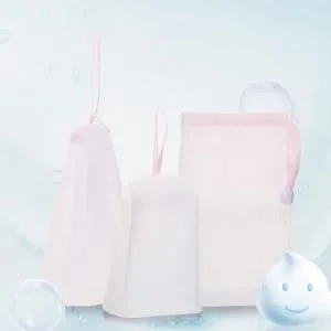 SOESFOUFU 6pcs Net Soap Exfoliating Bath Exfoliating Soap Pouch Foaming Nets or - product information 4