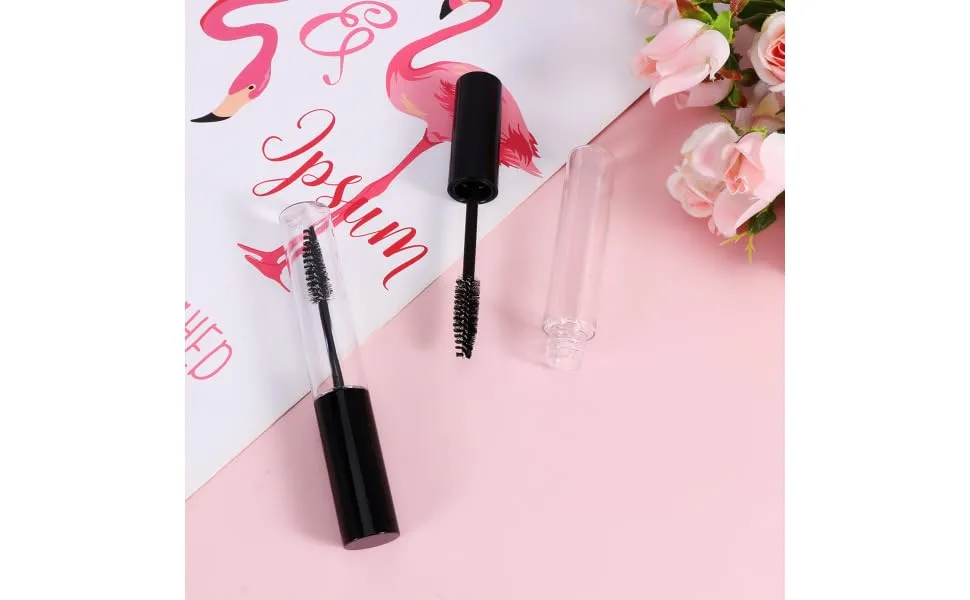 SKISUNO 12pcs Empty Mascara Tube with Eyelash Wand Clear Mascara Tube Empty Eyeliner Bottle Clear Container - product information 2