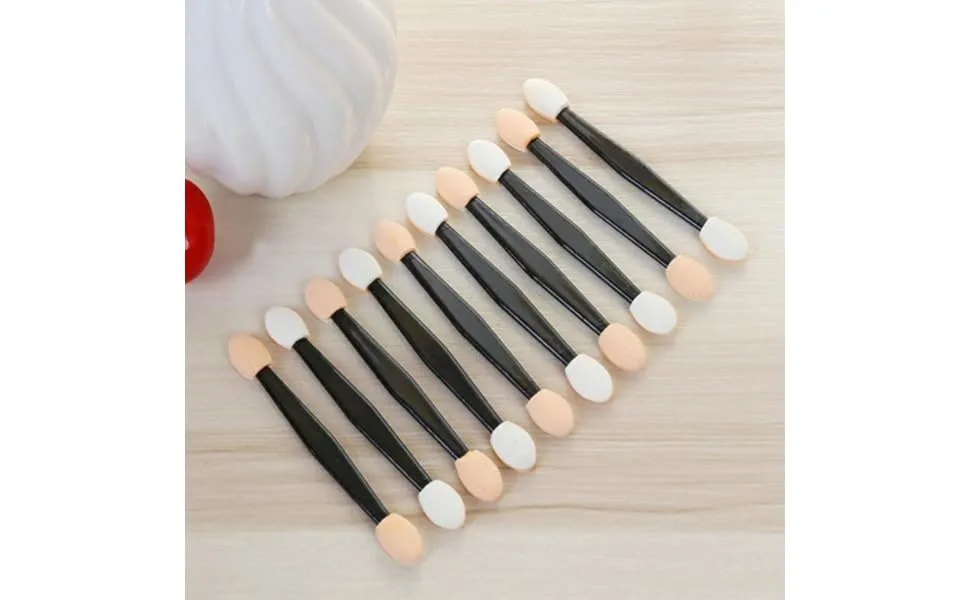 HAPINARY 50 Pcs Cosmetic Eyeshadow Eyeshadow Eyeliner Brushes Dual Sided Eyeshadow Brush Size 1 Black - product information 5