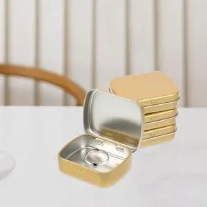 HAPINARY 15pcs Mini Tin Box Tin Cans with Lids Food Containers with Lids Small Tins with Lids Tinplate - product information 2