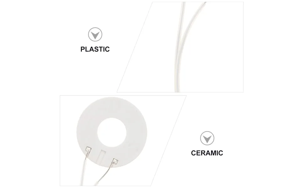 KONTONTY 2pcs Heating Rings for Replacing Heating Coil Replacement Hot Ring Coils Hot Rings White Plastic - product information 1