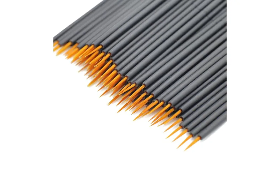 Outanaya 100pcs Eyeliner Eye Makeup Brushes Makeupset Eye Gel Makeup Lip Gloss Eye Shadow Orange 15cmX10cm Orange - product information 1