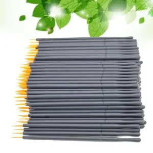 Outanaya 100pcs Eyeliner Eye Makeup Brushes Makeupset Eye Gel Makeup Lip Gloss Eye Shadow Orange 15cmX10cm Orange - product information 2