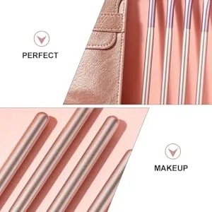 Outanaya 1 4pcs Eye Makeup Brushes Grooming Kit Mini Brush Foundation Brush Makeup Tool Pink Plastic - product information 2